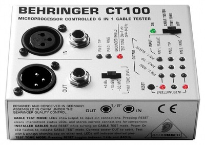 Behringer CT100 - Mikroprozessor-Kabeltester