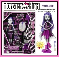 Monster High Boo-riginal Creeproduction Spectra Vondergeist Fashion Doll & Pet !