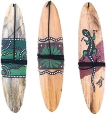 Bullroarer wood or bamboo painted