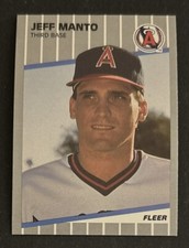 1989 Fleer Update Jeff Manto Baseball Rookie Card RC #U-13 Angels Pitcher VG O/C. rookie card picture