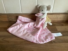 Matalan Pink Star Fairy Ballerina Mouse Comforter Blankie Gold Tutu Baby Soother