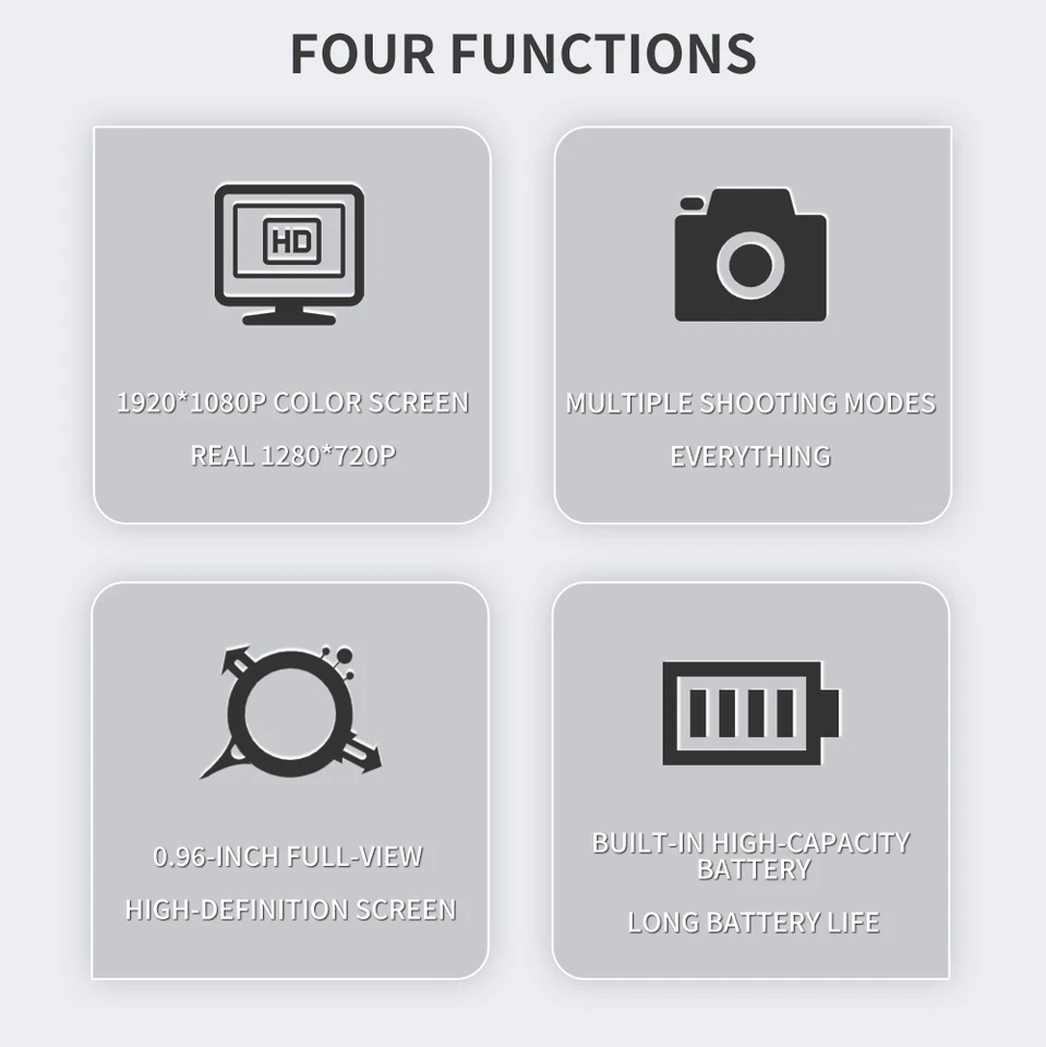 0.96" Mini Action Camera Outdoor Clip Pocket Cam Video Recorder Camcorder 1080P - Image 2 of 4