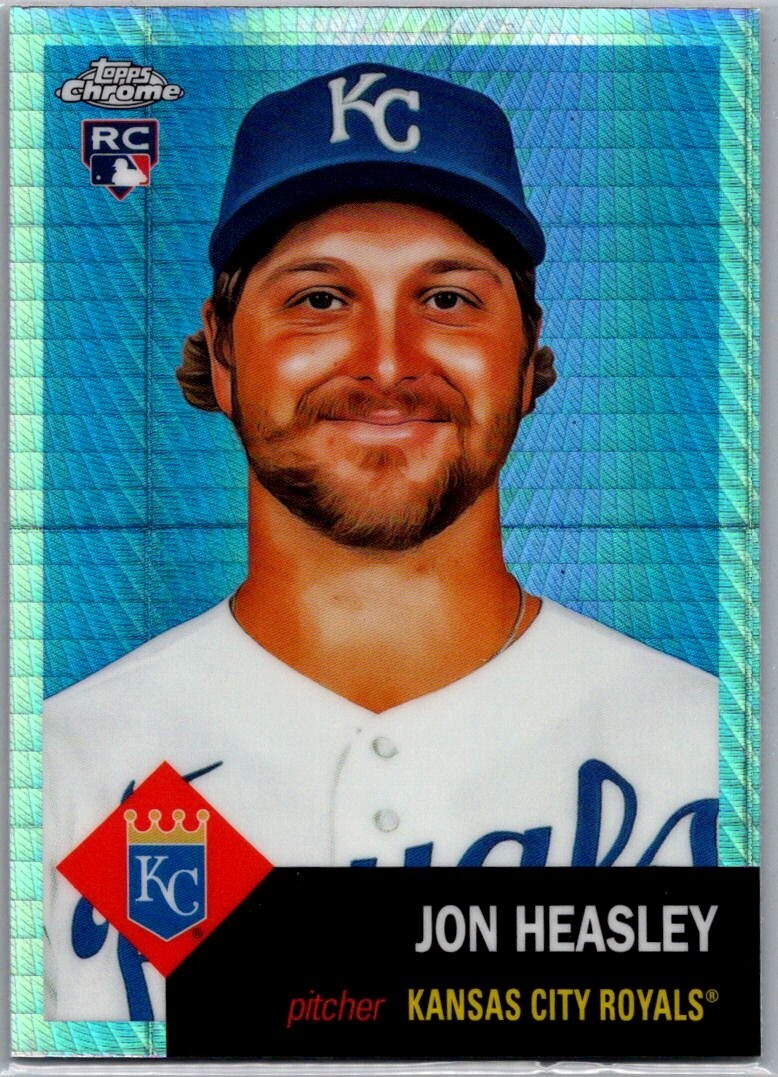 2022 Topps Chrome Platinum Anniversary Prism Refractor Rookie RC Jon Heasley