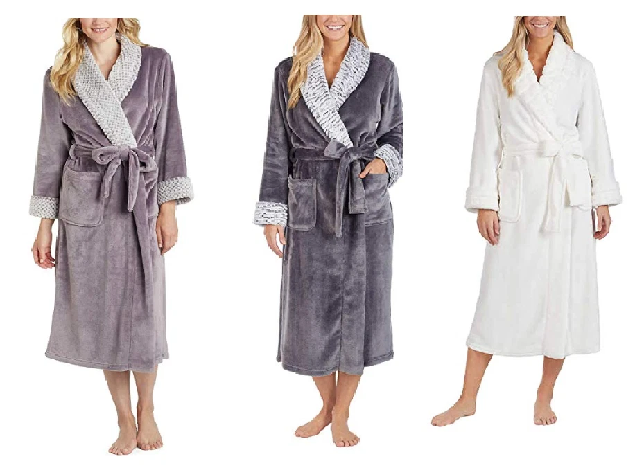 Carole Hochman Ladies Plush Wrap Robe - Variety