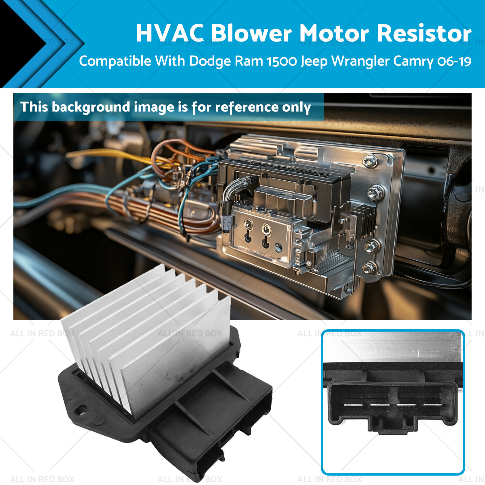 HVAC Blower Motor Resistor Suitable For Dodge Ram 1500 Jeep Wrangler Camry 06-19