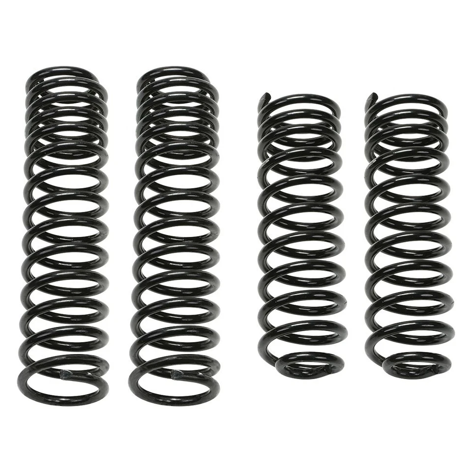 Fabtech 5" Long Travel Front & Rear Lifted Coil Springs for 18 Jeep Wrangler JK Foto 2 de 2