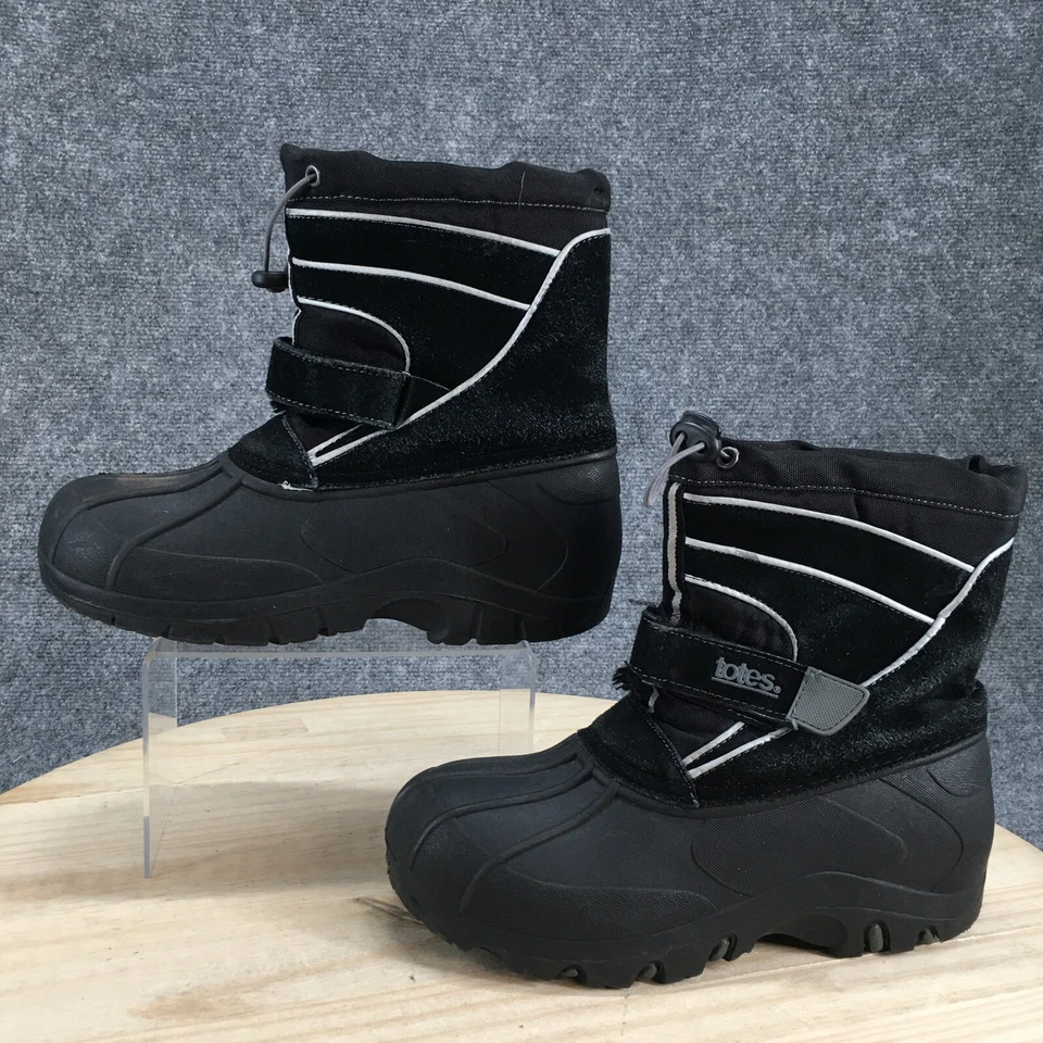 Botas Totes Masculinas 6 Todd Curtas Isoladas Inverno Neve Pato Tecido Preto - Imagem 2 de 4