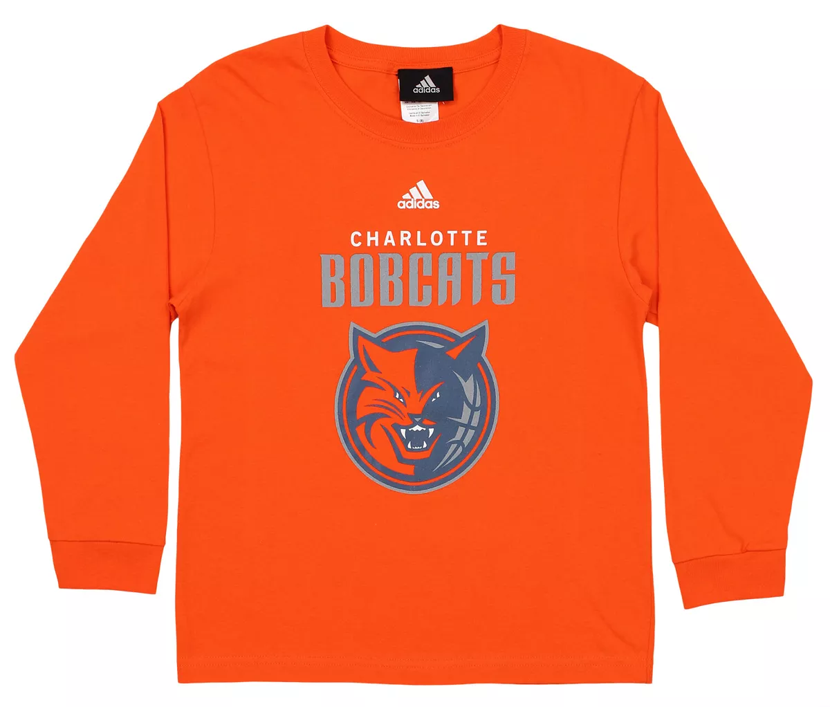 Adidas NBA Youth Charlotte Bobcats Team Logo Tee Shirt, Orange | eBay