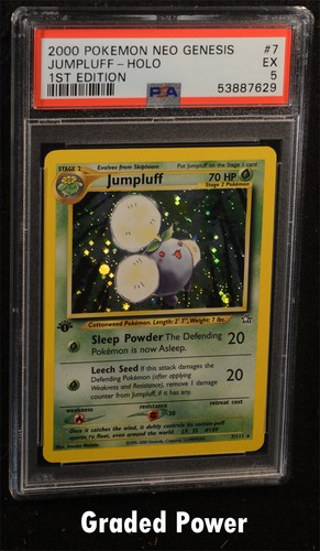 Jumpluff (1st Edition) graded PSA 5 for sale on eBay