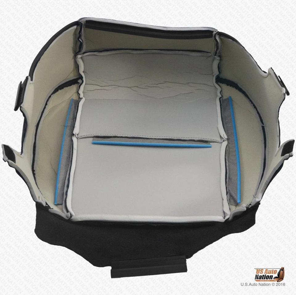 GMC Sierra 2500HD 2011 2012 - Cubierta de asiento de tela de repuesto inferior del conductor negra Foto 4 de 4