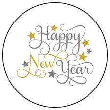 HAPPY NEW YEAR ENVELOPE SEALS LABELS STICKERS PARTY FAVORS