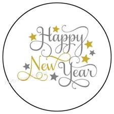 HAPPY NEW YEAR ENVELOPE SEALS LABELS STICKERS PARTY FAVORS
