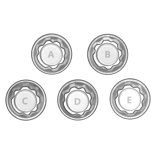 Tesla Wheel Lock Key&Lug Nut Anti-Theft Wheel Lock Removal Tool Set with Socket - Picture 2 of 6