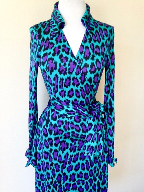 diane von furstenberg animal print dress