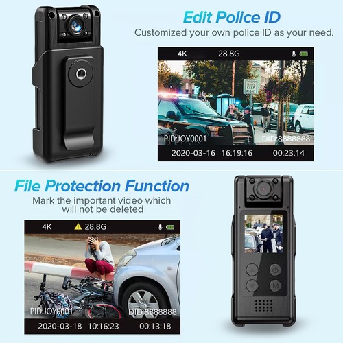 4K HD Mini Camera WiFi Portable Sports Digital Video Recorder Police Body Camera - Picture 13 of 24