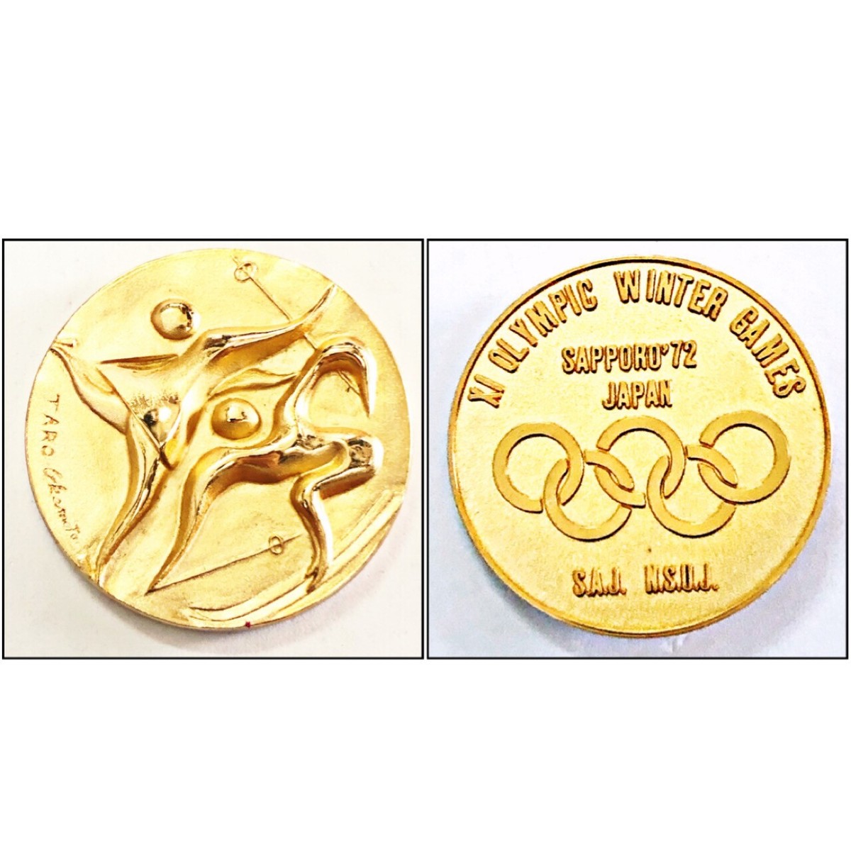 Sapporo 72 Olympic Memorial Medal Coin Winter Token Sapporo 72 Olympic Memorial Medal Coin Winter Token