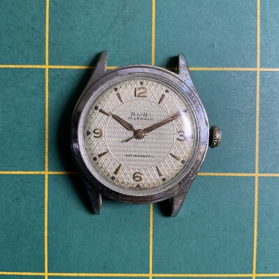Vintage RUBI 17J ANTIMAGNETIC BAD ACCURACY MENS WATCH SWISS J108