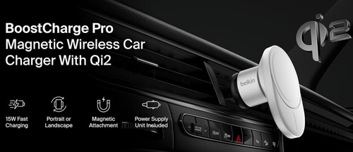 Belkin BoostCharge Pro Magnetic Wireless Car Charger Qi2 15W SEALED FreeDelivery - 第 8/12 張圖片