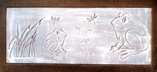 Frog bench top concrete mold .150 abs plastic 31" x 14" x 2.5" thick