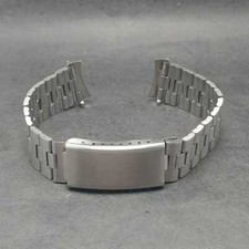 18 mm Stainless Steel Watch Bracelet Curved End Links