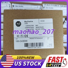 Allen-Bradley 100-C43D00 43Amp Contactor, 110/120v Coil New Sealed Fast Ship