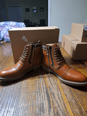 New Mens 8 Arkbird Brown Leather Chelsea Oxford Dress Ankle Boots Shoes NWT Amazon.com | Arkbird Chelsea Ankle Boots, Leather Lined  main image 4
