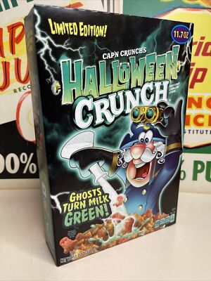 2021 Quaker Cap n Crunch Halloween Crunch Cereal 11.7 oz Full Box Factory Sealed