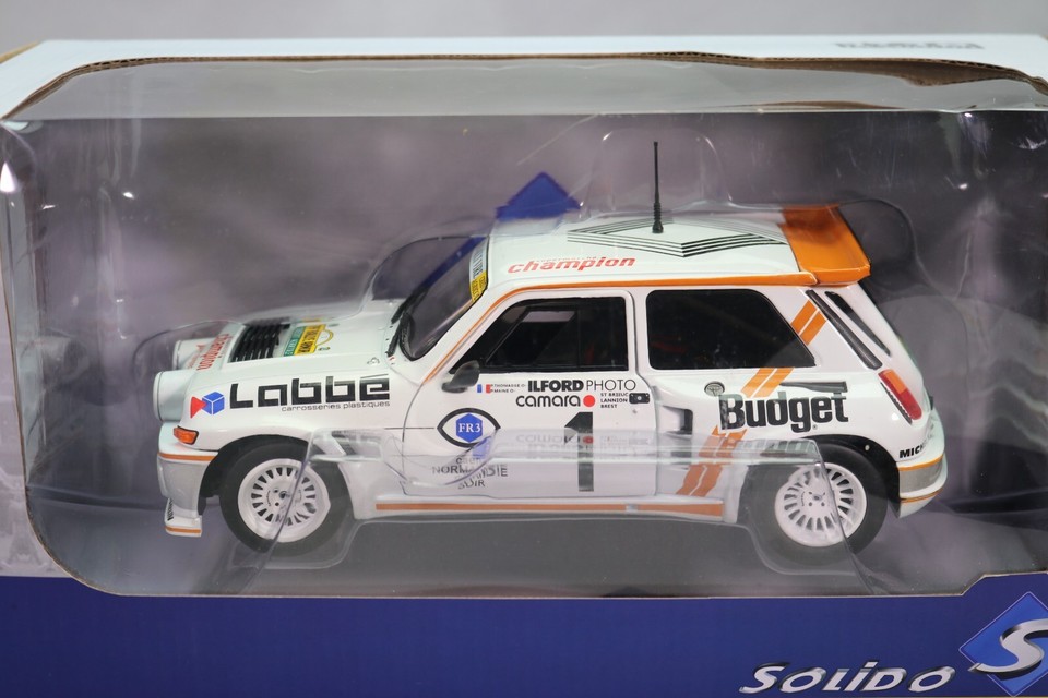 LJ684 SOLIDO S1850005 1/18 Renault Maxi S Turbo 1986 WRC 19e rallye Armor 1