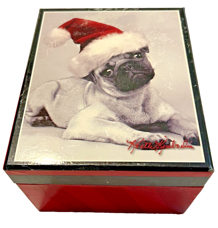 2006 Keith Kimberlin Pug Puppy in Santa Cap Mug/Cup by The Encore Group NEW!