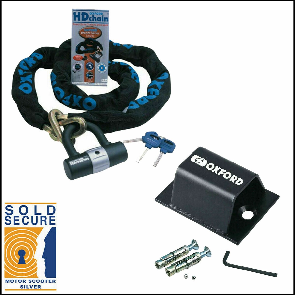 Oxford Beast Oxford M Lock Motorcycle Heavy Duty Motorcycle Bike