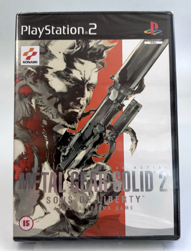 PS2 Metal Gear Solid 2 Sons of Liberty, UK Pal, Brand New, Sony Factory Sealed