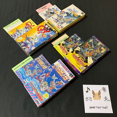 Lot 4 Nintendo Super Famicom SD Gundam Super Robot Wars SNES SFC Game Tested JP
