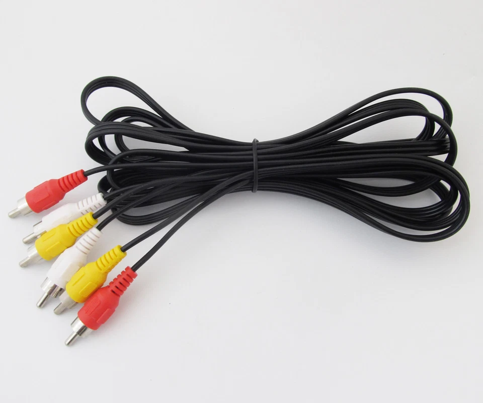 5x Triplets RCA Phono Male cable 3 RCA Phono Male to 3 RCA Male Audio Cable Lot - Image 2 of 4