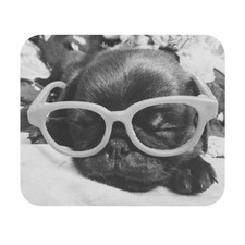 Sleeping Puppy Mouse Pad  Cute Dog Desk Mat
