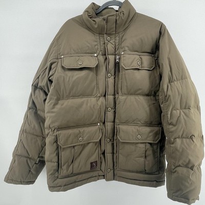Eastern Mountain Sports Men s L Green Goose Down Puffer Jacket Utility Hiking