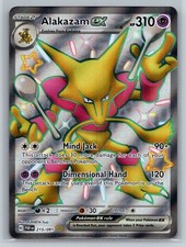 Alakazam ex Holo Shiny Ultra Rare SV: Paldean Fates 215/091 NM on eBay
