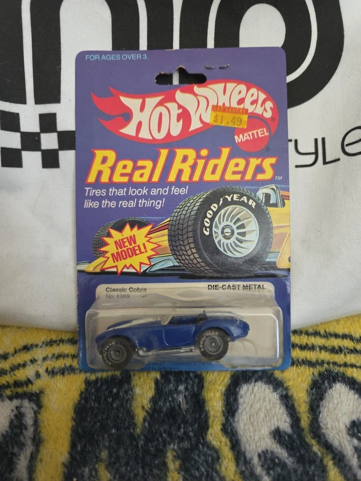 Hot Wheels Blackwall Real Riders CLASSIC COBRA Blue GYG #4369 NEW in BLISTER !! - image 4 of 4