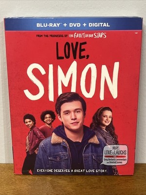 Love, Simon (Blu-ray + DVD, 2018) SEALED w/ Slipcover