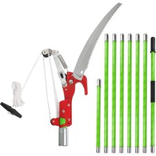 Tree Pole Pruner 8m Manual Pruning Saw with Scissors Gloves Maxant