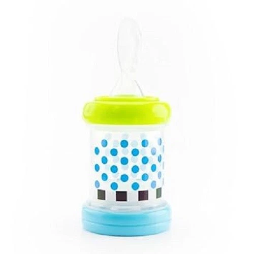 Sassy Baby Food Nurser Set of 2 Count Cereal Feeder 4oz Bottles Nipple Spoon Kid - Image 4 of 4