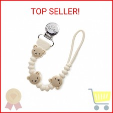 Itzy Ritzy Silicone Pacifier Clip 100 Food Grade Silicone Pacifier Strap with