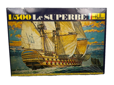 Heller 1/500 Le Superbe French 74-Gun Ship of Line Napoleonic Warship 067 NEW