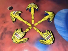 Micro Machines Babylon 5 Lot X5 Vorlon Transport Action Space Ship Fleet Rare!