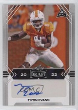 2022 Leaf Draft Auto Tiyon Evans #BA-TE1 Auto 8wm