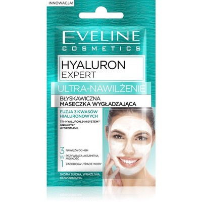 Eveline Hyaluron Expert Ultra-Hydrating Instant Smoothing Mask - 2x5ml Sachet