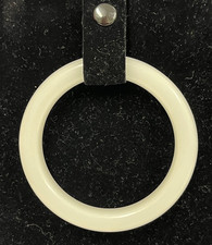 JADE NEPHRITE WHITE BANGLE POLISHED INNER DIAMETER 6CM JEWELLERY