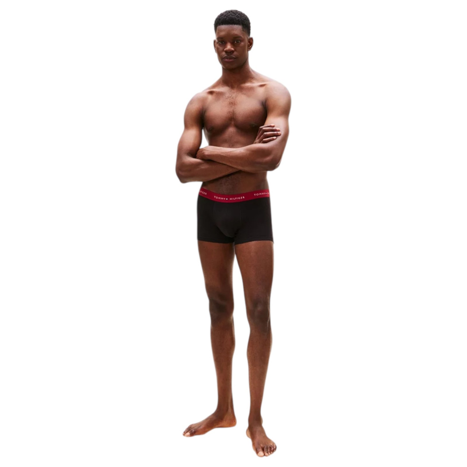 9 x Tommy Hilfiger Mens Essential Cotton Boxer Trunks Black Multi Underwear image 7