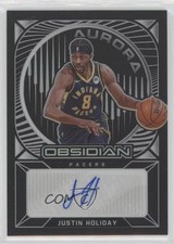 2020-21 Panini Obsidian Aurora 126/149 Justin Holiday #AU-JHL Auto 0c3