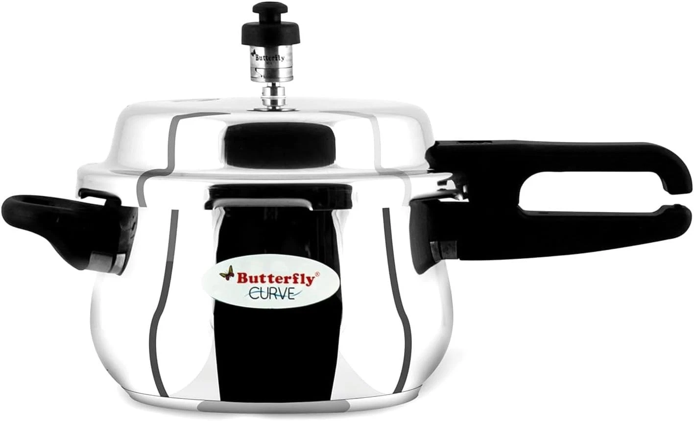 Butterfly Curve Pressure Cooker 3LStainless Steel Outer Lid Induction Gas Cooker