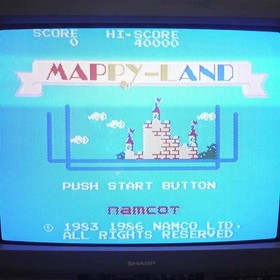 Used Mappy Land Famicom Software Retro Kmj99